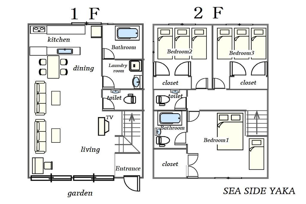 Вилла Sea Side Yaka Онна Экстерьер фото